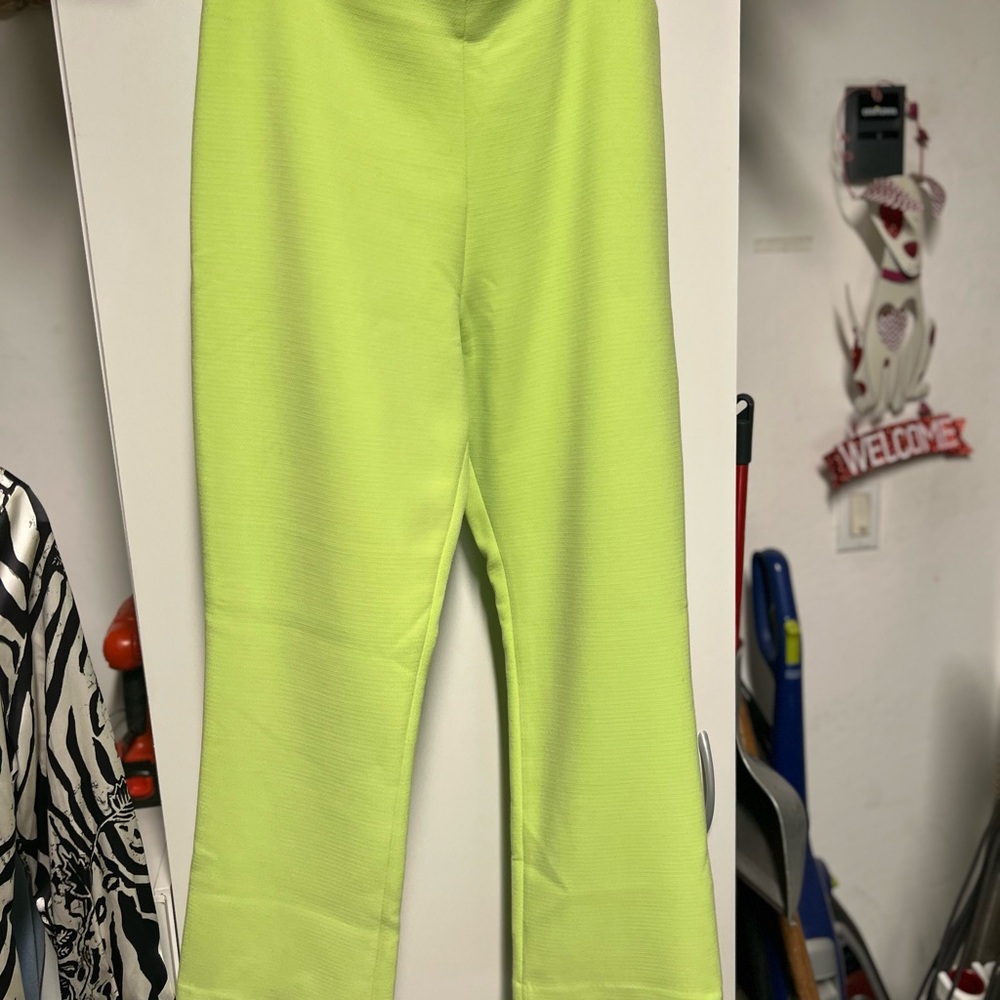 Cult Gaia Neon Green Women’s Slacks - Size 10